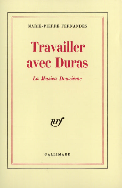 Travailler avec Duras