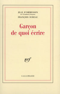 Garçon de quoi écrire
