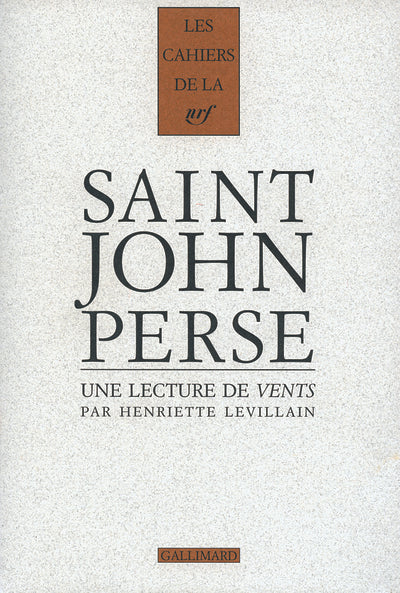 Une lecture de "Vents" de Saint-John Perse