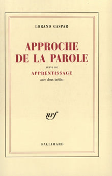 Approche de la parole/apprentissage