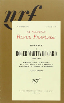 hommage à roger martin du gard