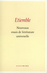 Nouveaux essais de littérature universelle