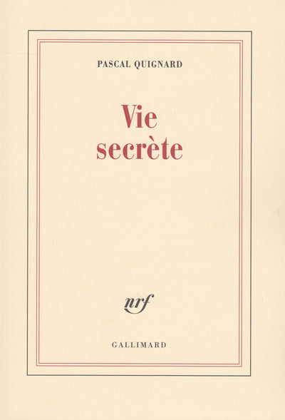 Vie secrète