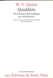 Quiddités. Dictionnaire philosophique par intermittence