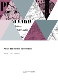 Revue des travaux scientifiques