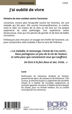 J'ai oublié de vivre