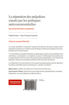 La réparation des préjudices causés par les pratiques anticoncurrentielles