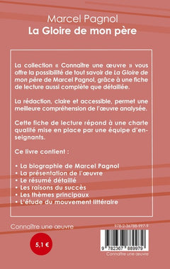 Fiche de lecture La Gloire de mon père de Marcel Pagnol (analyse littéraire de référence et résumé complet)