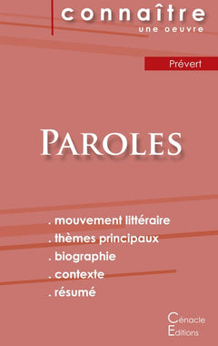 Fiche de lecture Paroles de Prévert