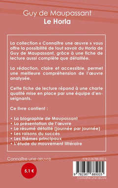 Fiche de lecture Le Horla de Maupassant (analyse littéraire de référence et résumé complet)
