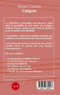 Fiche de lecture Caligula de Camus