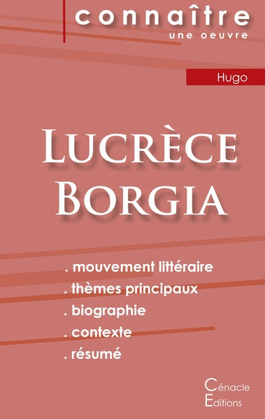 Fiche de lecture Lucrèce Borgia (Analyse littéraire de référence et résumé complet)