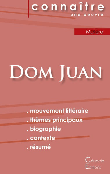 Fiche de lecture Dom Juan de Molière