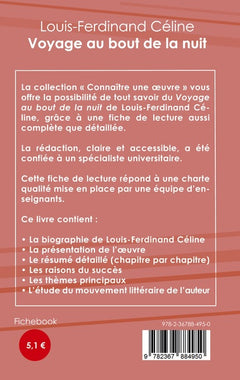 Fiche de lecture Voyage au bout de la nuit de Louis-Ferdinand Céline (Analyse littéraire de référence et résumé complet)