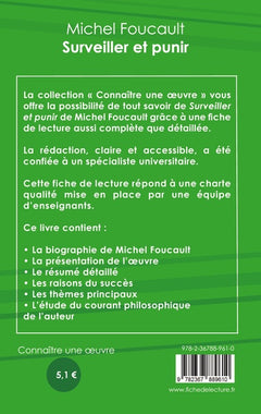 Fiche de lecture Surveiller et Punir de Michel Foucault (Analyse philosophique de référence et résumé complet)