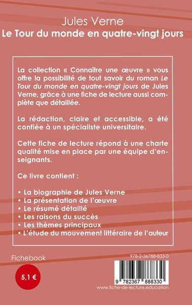 Fiche de lecture Le Tour du monde en quatre-vingt jours de Jules Verne (Analyse littéraire de référence et résumé complet)