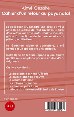 Fiche de lecture Cahier d'un retour au pays natal de Césaire