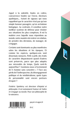 Les caractères aujourd'hui
