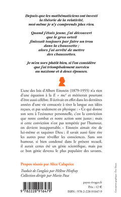 Les sautes d'humour d'Albert Einstein