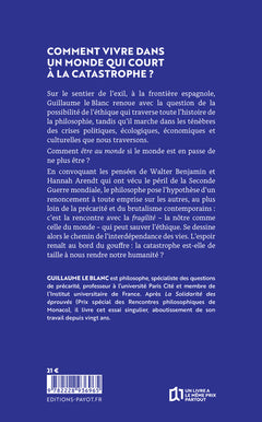 Ethique pour un monde qui sombre