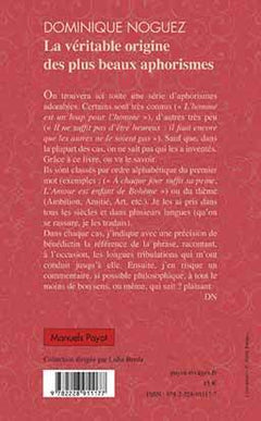 La véritable origine des plus beaux aphorismes