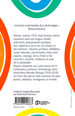 Aux filles de couleur qui ont déjà pensé au suicide / quand l'arc-en-ciel est sufizan