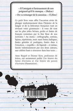 Les plus jolies fautes de français de nos grands écrivains