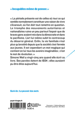 Réflexions sur les causes de la liberté et de l'oppression sociale