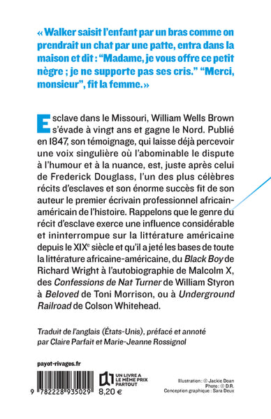 Le récit d'un esclave fugitif, écrit par lui-même