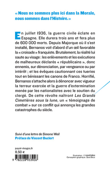 Les grands cimetières sous la lune