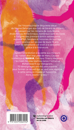 #whenIwas15 Lire et dire le désir