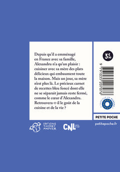 Le cahier bleu foncé