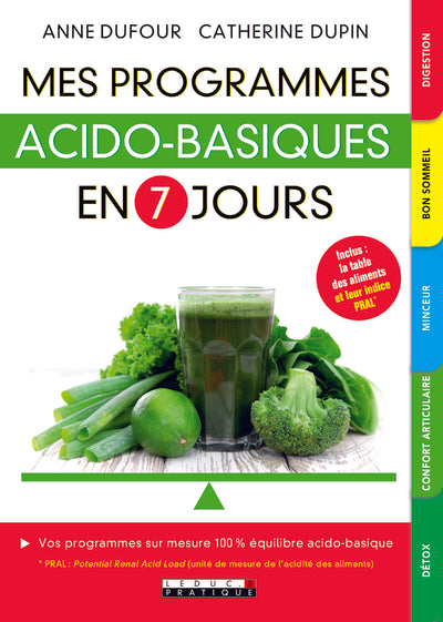 Mes programmes acido-basiques en 7 jours