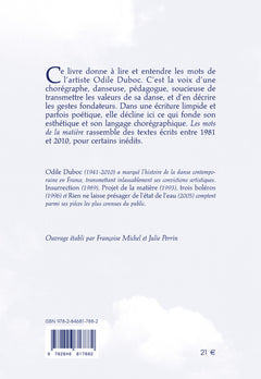 Les mots de la matière