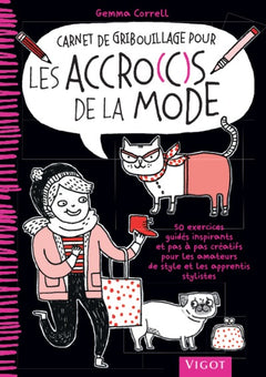 Carnet de gribouillage pour les accros de la mode