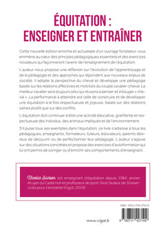 Équitation : enseigner et entraîner
