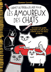 Carnet de gribouillage pour les amoureux des chats
