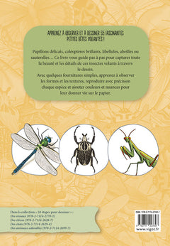 10 étapes pour dessiner des papillons et des insectes