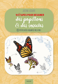 10 étapes pour dessiner des papillons et des insectes
