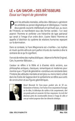 Le "gai savoir" des bâtisseurs