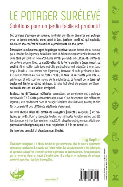 Le potager surélevé - Solutions pour un jardin facile et productif