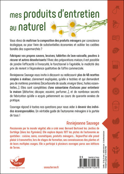 Mes produits d'entretien au naturel