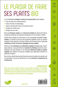 Le plaisir de faire ses plants bio