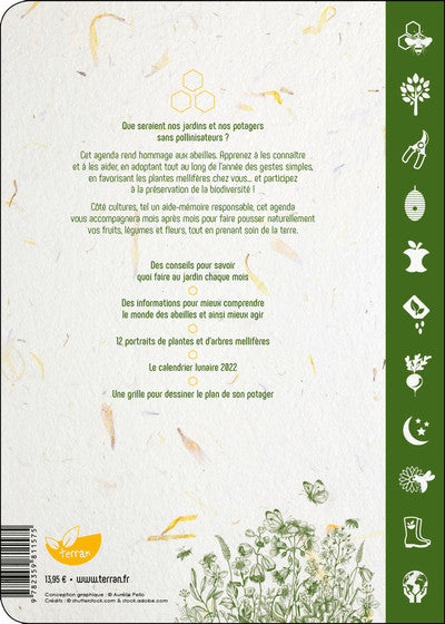 Mon agenda du jardin et des abeilles 2022