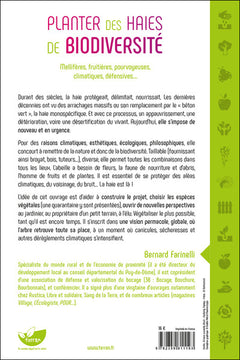 Planter des haies de biodiversité - Mellifères, fruitières, pourvoyeuses, climatiques, défensives...