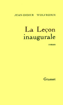 La leçon inaugurale