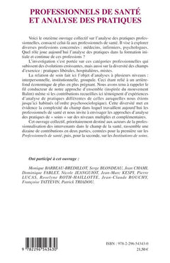 Professionnels de santé et analyse des pratiques