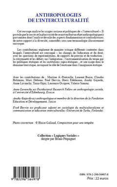 Anthropologies de l'interculturalité
