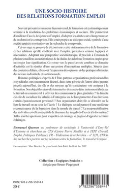 Une socio-histoire des relations formation-emploi