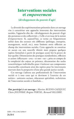 Interventions sociales et empowerment
